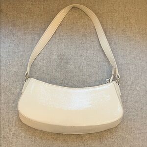 ASOS Cream Patent Shoulder Bag
